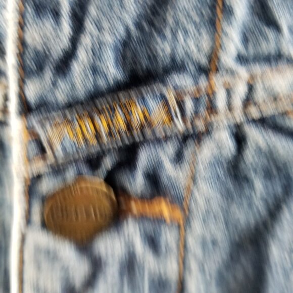 Vintage Marithe Francois Girbaud Trucker Chore Jean Jacket Corduroy Collar  Sz L - Picture 6 of 13